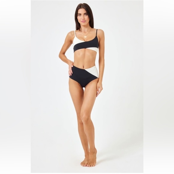 L*Space High Tide Colorblock Bikini Top, X-Large, can be sold as set, $99 - Picture 3 of 10